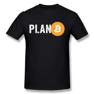 Men's Plan B Cryptocurrency Bitcoin Funny T-Shirt 1