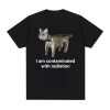 I Eat Cement Cursed Cat Funny Meme T-shirt 4