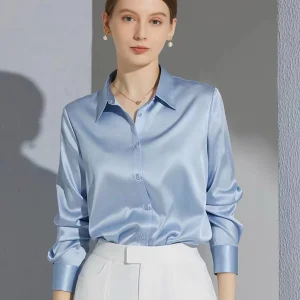 Women's All-Match Satin Shirts and Blouses 1