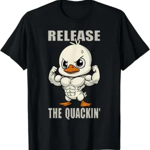 Quackin' Duck Gym Weightlifting T-Shirt 1