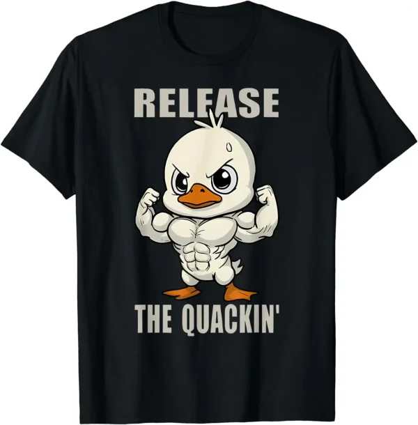 Quackin' Duck Gym Weightlifting T-Shirt 1