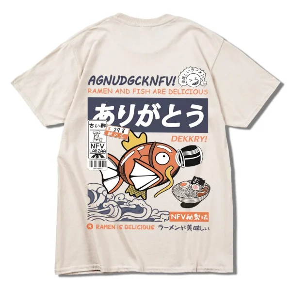 2024 Japanese Fun Ramen Fish Print Hip 1