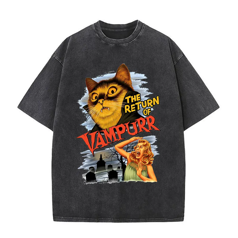 The Return of Vampurr Cat T-Shirt 1