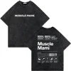 Vintage Washed Skeleton Gym Pump T-Shirt 2