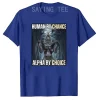 Alpha by Choice Cool Funny Alpha Wolf Meme T-Shirt 2