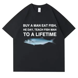 He Eats for a Lifetime Funny Meme T-Shirt 1