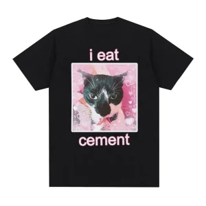 Cat Meme Graphic T-Shirt for Men 1