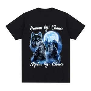 Alpha By Choice Wolf Graphic T-shirt 1