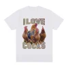 I Love Roosters Funny Meme T-Shirt 5