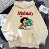 Mafalda graphic hoodies for women 3