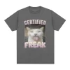 Certified Freak Funny Cat Meme T-Shirt 3