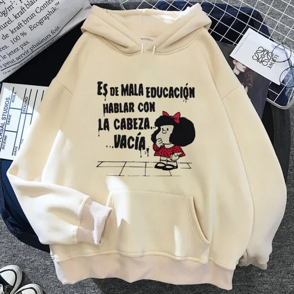 Mafalda hoodie with graphic pattern 1