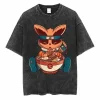 Vintage Anime Naruto Print Oversized T-Shirt 5