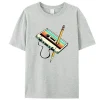 Men's Short Sleeve 80s Cassette Tape T-Shirt 3