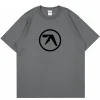 Punk Aphex Twin Print Oversized T-Shirt 3