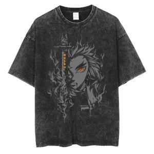 New Unisex Oversized Anime Print T-shirt 1