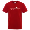 Mountain Ecg T Shirt Summer Men Women Short Sleeve T-Shirt Funny Hip Hop Tees Tops Harajuku Clothing Electrocardiogram Tshirt 2