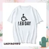 Novelty Leg Day Graphic Printed Bodybuilder T-Shirt 4