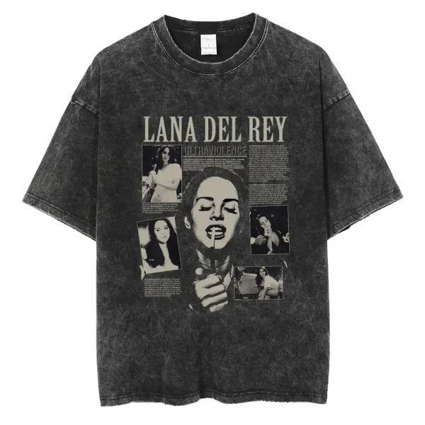 90s Singer Lana Del Rey Washed T-Shirt 1