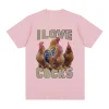 I Love Roosters Funny Meme T-Shirt 6