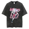 Vintage Anime Naruto Print Oversized T-Shirt 4