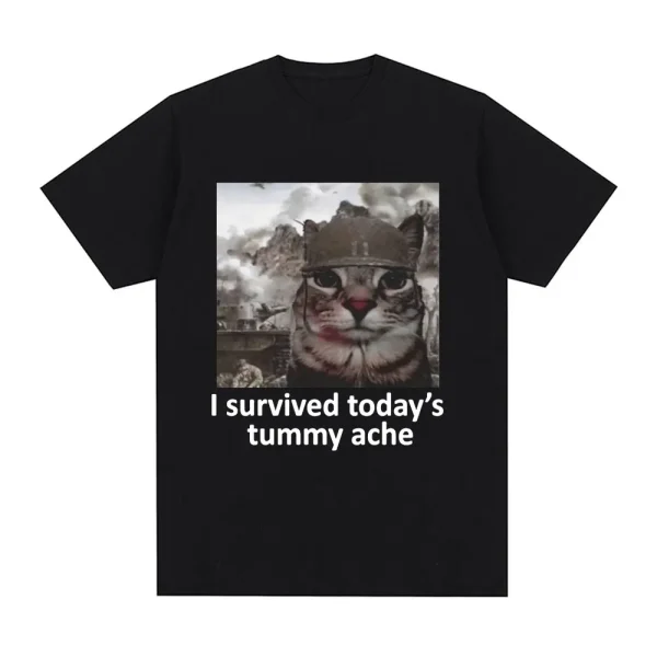 I Survived Today's Tummy Ache T-Shirt 1