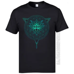 Geometric Mandala Lotus Flower T-shirt 1