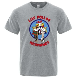 LOS POLLOS Hermanos Funny Printed T-Shirt 1