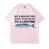 He Eats for a Lifetime Funny Meme T-Shirt 5