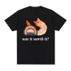 I Eat Cement Cursed Cat Funny Meme T-shirt 5