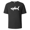 100% Cotton Shark Print T-shirt 4