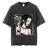 Japanese Anime Nana Osaki Print Vintage Washed T-Shirt 3