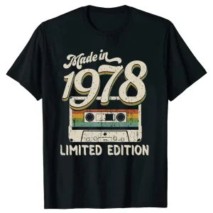 Made In 1978 Limited Edition Vintage Fashion T-Shirt 1