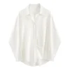 Zadily 2023 Spring Minimalist Oversize Women's White 6