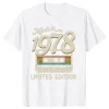 Made In 1978 Limited Edition Vintage Fashion T-Shirt 2