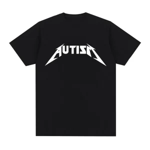 Autism Metal Rock Meme T-Shirt for Men 1