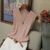 2024 Summer Women's Sleeveless O-Neck Knitted Blouse: Elegant Casual Tank Top 6