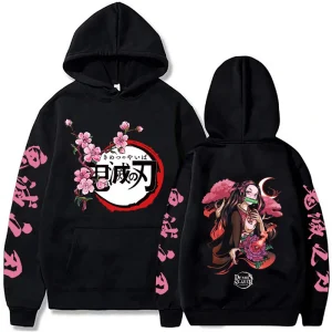 Harajuku Demon Slayer Plus Size Hoodie 1