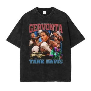 Gervonta Davis Vintage Washed Tank T-shirt 1