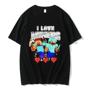 I Love Miners Print T-Shirt 1