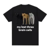 I Eat Cement Cursed Cat Funny Meme T-shirt 6