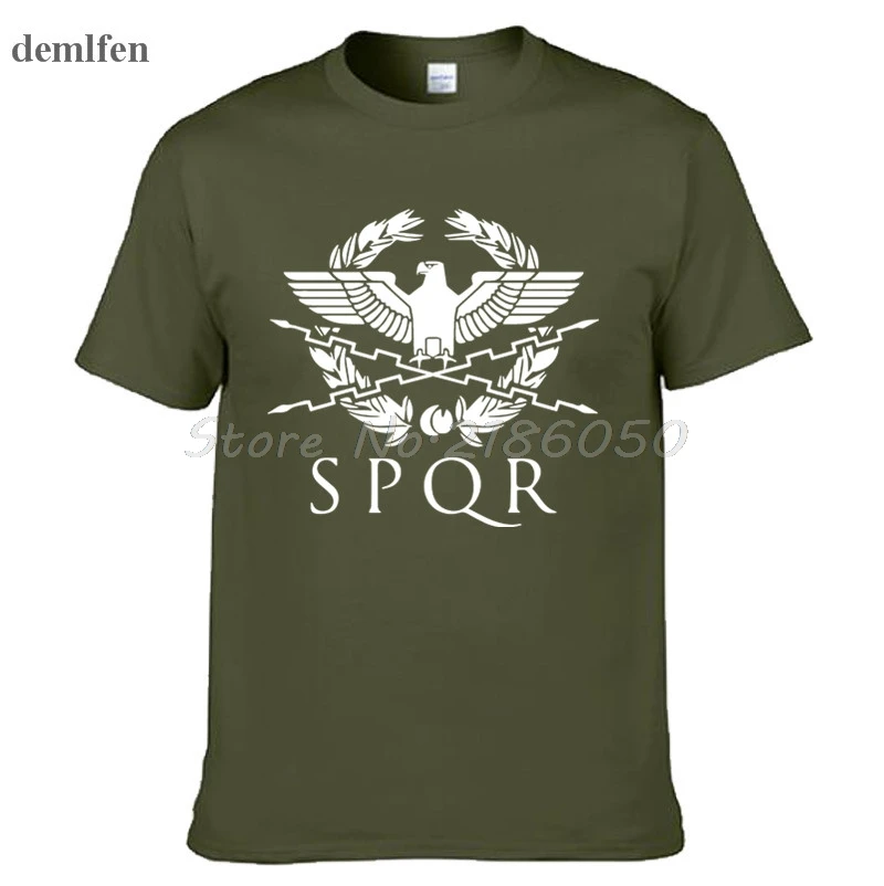 SPQR Roman Gladiator Golden Eagle T-Shirt 1