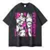 Men's Vintage Washed Anime T-shirt 6