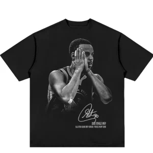 Stephen Curry Short Sleeve Old NBA American Star Printed T-Shirt 1