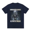 Alpha By Choice Wolf Funny Meme T-Shirt 3