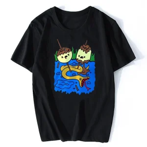 Summer Men's Rock Chewing Princess Casual Cotton T-Shirt 1