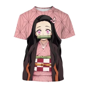 Nezuko & Kochou Shinobu 3D Print T-shirt 1