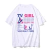 TV Girl Who Really Cares Graphic Print T-Shirt 2